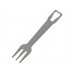 Мультиинструмент с ножом и вилкой "Hungry", черный с нанесением логотипа компании