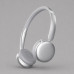Беспроводные накладные наушники Stereo Light, BT 5.4, 300 мАч, cеребристый, Deppa с нанесением логотипа компании