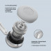 Беспроводные накладные наушники Stereo Light, BT 5.4, 300 мАч, cеребристый, Deppa с нанесением логотипа компании