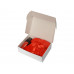 Подарочный набор с пледом, термокружкой и миндалем в шоколадной глазури "Tasty hygge", красный с нанесением логотипа компании