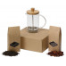 Подарочный набор с чаем и френч-прессом "Чайная композиция" с нанесением логотипа компании