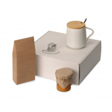 Подарочный набор с чаем, кружкой, мандариновым вареньем и ситечком "Tea Celebration" с нанесением логотипа компании