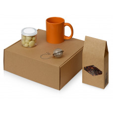Подарочный набор Tea Cup Superior, оранжевый с нанесением логотипа компании