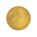 Значок металлический «Круг», золотистый с нанесением логотипа компании