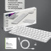 Беспроводная клавиатура Air Keyboard для MAC, Windows, 500 мАч, алюминий, белый, Deppa с нанесением логотипа компании