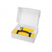 Подарочный набор Cozy с пледом и термокружкой, желтый с нанесением логотипа компании