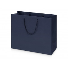 Пакет подарочный Imilit W, синий (P) с нанесением логотипа компании