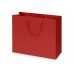 Пакет подарочный Imilit W, красный с нанесением логотипа компании
