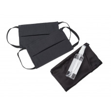 Набор средств индивидуальной защиты в сатиновом мешочке "Protect Plus", черный