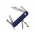 Нож перочинный Stinger, 90 мм, 11 функций, материал рукояти: АБС-пластик (синий) с нанесением логотипа компании