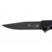 Нож складной Stinger, 102 мм, (черный), материал рукояти: нержавеющая сталь, стеклотекстолит G10 с нанесением логотипа компании
