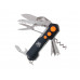 Нож перочинный Stinger, 96 мм, 15 функций, материал рукояти: алюминий, PP (черный/оранжевый) с нанесением логотипа компании