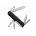 Нож перочинный Stinger, 90 мм, 11 функций, материал рукояти: АБС-пластик (черный) с нанесением логотипа компании