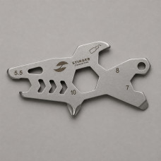 Мини-мультитул карманный Stinger, 60 x 31 мм, 5 функций, акула, нержавеющая сталь, серебристый, в блистере Мини-мультитул карманный Stinger, 60 x 31 мм, 5 функций, акула, нержавеющая сталь, серебристый, в блистере