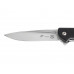 Нож складной Stinger, 106 мм, (серебристый), материал рукояти: сталь D2, стеклотекстолит G10 с нанесением логотипа компании