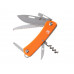 Нож перочинный Stinger, 103 мм, 10 функций, материал рукояти: АБС-пластик (оранжевый) с нанесением логотипа компании