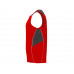Майка "Misano" мужская, красный/эбеновый с нанесением логотипа компании