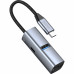 USB-хаб 3 в 1 USB-C - USB-A3.0 + USB-C PD100Вт + HDMI, серый, Deppa с нанесением логотипа компании