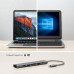 USB Type-C хаб 7-в-1, HDMI, Power Delivery, 2xUSB 3.0, RJ45, microSD/SD, графит, Deppa с нанесением логотипа компании