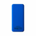 Внешний аккумулятор Kris soft touch, 10000mAh (Синий) с нанесением логотипа компании