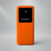Внешний аккумулятор Kris soft touch, 10000mAh (Оранжевый) с нанесением логотипа компании