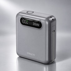 Внешний АКБ NRG Turbo Cable 10000 mAh, 35Вт, графит, Deppa Внешний АКБ NRG Turbo Cable 10000 mAh, 35Вт, графит, Deppa