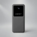 Внешний аккумулятор Kris soft touch, 10000mAh (Серый) с нанесением логотипа компании