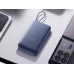Внешний аккумулятор со встроенным кабелем Xiaomi 33W Power Bank 20000mAh (Integrated Cable) Blue GL с нанесением логотипа компании