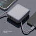 Внешний АКБ NRG Turbo Cable 10000 mAh, 22,5Вт, графит, Deppa с нанесением логотипа компании