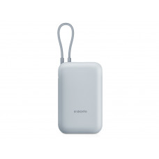 Внешний аккумулятор со встроенным кабелем Mi Power Bank 10000mAh (Integrated Cable) Ice Blue GL