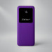 Внешний аккумулятор Kris soft touch, 10000mAh (Фиолетовый) с нанесением логотипа компании Внешний аккумулятор Kris soft touch, 10000mAh (Фиолетовый) с нанесением логотипа компании
