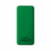 Внешний аккумулятор Kris soft touch, 10000mAh (Зелёный) с нанесением логотипа компании
