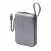 Внешний АКБ NRG Turbo Cable 20000 mAh, 22,5Вт, графит, Deppa с нанесением логотипа компании