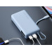 Внешний аккумулятор со встроенным кабелем Xiaomi 67W Power Bank 20000 (Integrated Cable) Ice Blue с нанесением логотипа компании