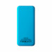 Внешний аккумулятор Kris soft touch, 10000mAh (Голубой) с нанесением логотипа компании