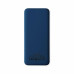 Внешний аккумулятор Kris soft touch, 10000mAh (Тёмно-синий) с нанесением логотипа компании