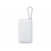 Внешний аккумулятор с встроенным кабелем Xiaomi Power Bank 20000mAh (Integrated Cable) GL Light Gray с нанесением логотипа компании