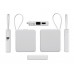 Внешний аккумулятор со встроенным кабелем USB-C «Дэнси», 5000 мАч, белый с нанесением логотипа компании