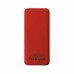 Внешний аккумулятор Kris soft touch, 10000mAh (Красный) с нанесением логотипа компании