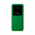 Внешний аккумулятор Kris soft touch, 10000mAh (Зелёный) с нанесением логотипа компании