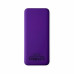Внешний аккумулятор Kris soft touch, 10000mAh (Фиолетовый) с нанесением логотипа компании Внешний аккумулятор Kris soft touch, 10000mAh (Фиолетовый) с нанесением логотипа компании