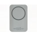 Магнитный беспроводной внешний аккумулятор "MagnetIQ", 5000 mah, 10 W, серый Cool gray 7C с нанесением логотипа компании Магнитный беспроводной внешний аккумулятор "MagnetIQ", 5000 mah, 10 W, серый Cool gray 7C с нанесением логотипа компании