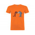 Футболка "Жил-был Пес» мужская, оранжевый с нанесением логотипа компании