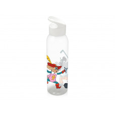 Бутылка для воды "Ну, погоди!», прозрачный/белый с нанесением логотипа компании