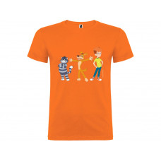 Футболка "Простоквашино» детская, оранжевый с нанесением логотипа компании