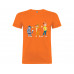 Футболка "Простоквашино» детская, оранжевый с нанесением логотипа компании