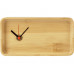 Прямоугольные настольные часы из бамбука "Squarium" с нанесением логотипа компании
