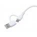 USB хаб «Memo», 2*USB, 2*Type C, бамбук с нанесением логотипа компании