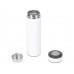 Вакуумный термос "Vacuum Flask C1", soft touch, 420мл, белый с нанесением логотипа компании