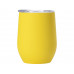 Термокружка "Vacuum mug C1", soft touch, 370мл, желтый с нанесением логотипа компании